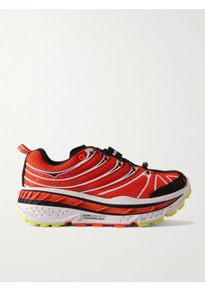 Hoka One One - Stinson Evo Og Rubber-trimmed Mesh Sneakers - Red - US4,US5,US6,US7,US8,US9,US10,US11