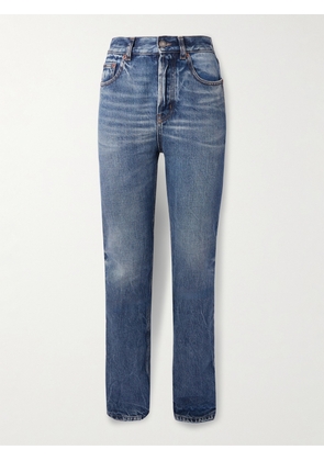 SAINT LAURENT - High-rise Slim-leg Jeans - Blue - 24,25,26,27,28,29,30,31,32