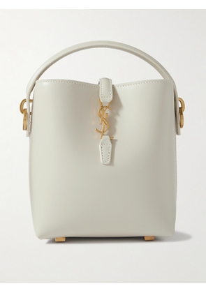 SAINT LAURENT - Le 37 Mini Leather Bucket Bag - White - One size