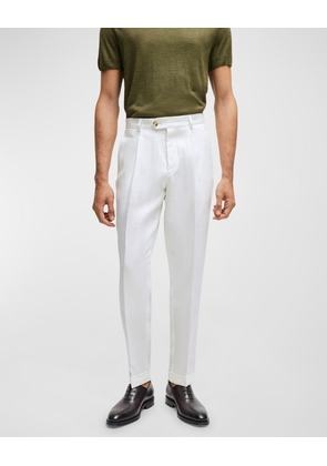 Men's Linen Pleated Pants