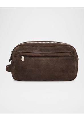 Men's Suede Toiletry Case