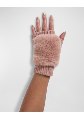 Faux Fur Fingerless Gloves