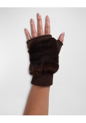 Faux Fur Fingerless Gloves