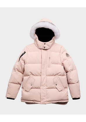 Kid's Puffer Shearling Coat, Size XS-XL