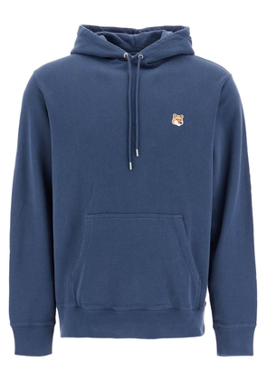 fox head hooded sweatshirt - L Blue