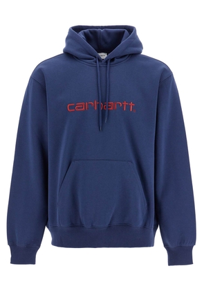 hooded sweatshirt with - L Blue