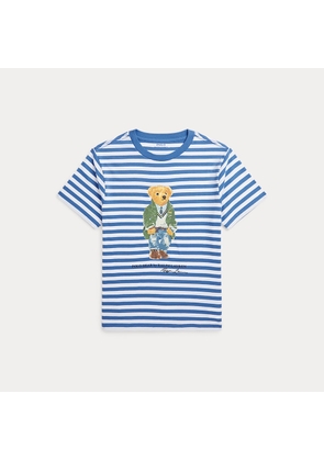 Polo Bear Striped Cotton Jersey T-Shirt