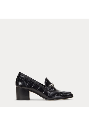 Winslet Crocodile-Embossed Leather Pump