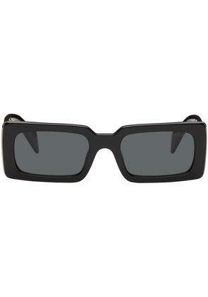 Prada Eyewear Black Rectangular Sunglasses