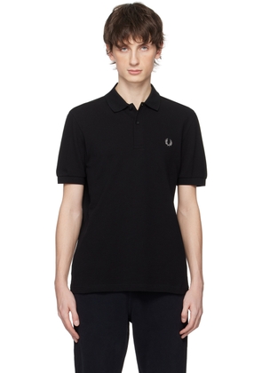 Fred Perry Black Embroidered Polo