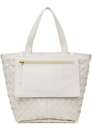 Bottega Veneta White Small Flip Flap Bag