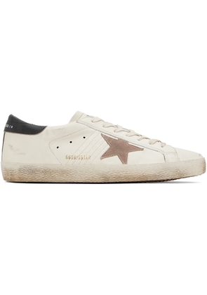 Golden Goose White & Pink Super-Star Sneakers