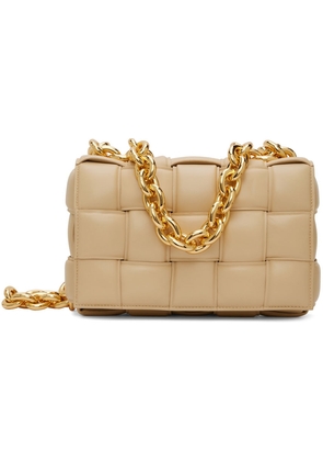 Bottega Veneta Beige Padded Chain Cassette Bag