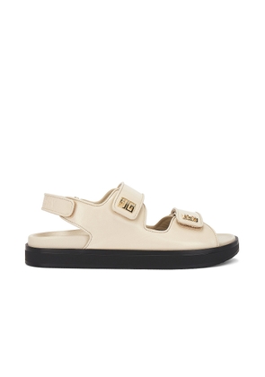 Givenchy 4G Strap Flat Sandal in Natural Beige - Beige. Size 40 (also in ).