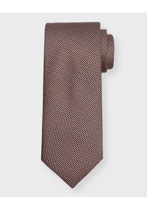 Men's Micro-Circle Silk Tie