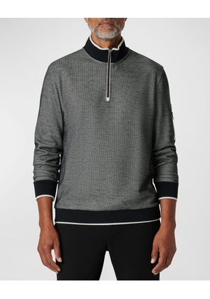 Men's Knit Quarter-Zip Sweater