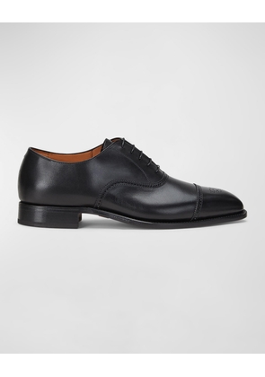 Men's Denver Cap-Toe Leather Oxfords