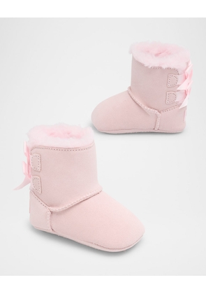 Girl's Bailey Bows Cozy Suede Prewalkers, Baby/Kids