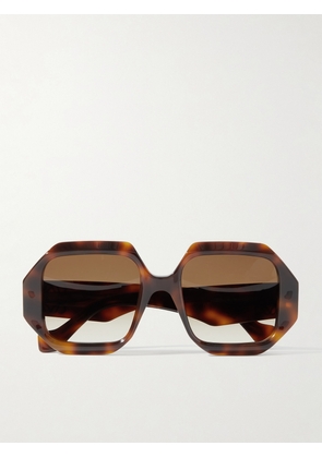 Loewe - Octagon-frame Tortoiseshell Acetate Sunglasses - One size