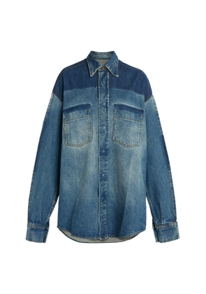 Victoria Beckham - Oversized Denim Shirt - Medium Wash - UK 10 - Moda Operandi