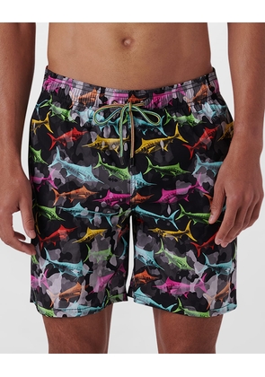 Men's Multicolor Longnose Fish Swim Shorts