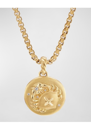 Amulet with Diamonds in 18K Gold, 28.7mm