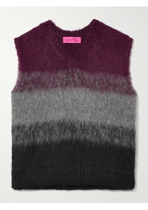 The Elder Statesman - Thistle Ombré Brushed Alpaca-blend Vest - Multi - x small,small,medium,large