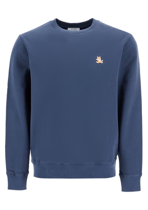 chillax fox patch sweat - L Blue