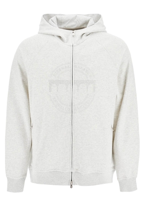 cotton techno hoodie with hood. - S Grey