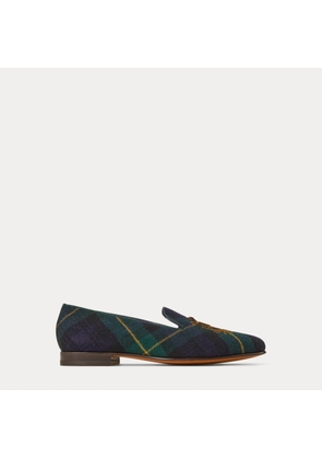 Alonzo Crest Plaid Twill Slipper