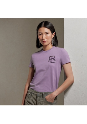 Embellished RL Cotton Jersey Tee