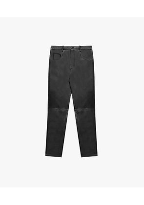 Larusmiani Leather Trouser Racer Pants