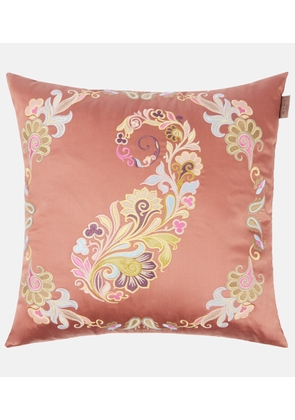 Etro Kentia embroidered cushion