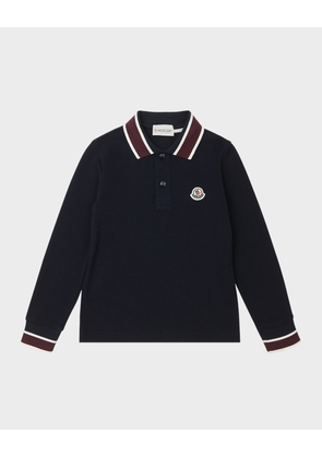 Boy's Logo-Print Polo Shirt, Size 8-14