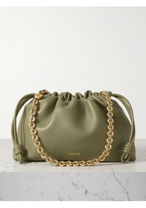 Loewe - Flamenco Leather Clutch - Green - One size