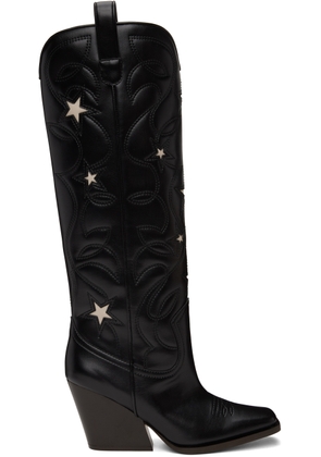 Stella McCartney Black Star Cowboy Boots