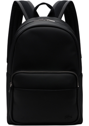 Lacoste Black Classic Laptop Pocket Backpack