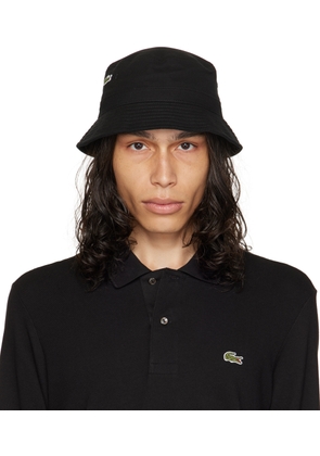 Lacoste Black Croc Centered Bucket Hat