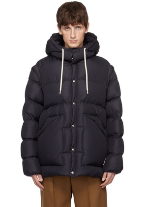 Emporio Armani Navy Convertible Down Jacket