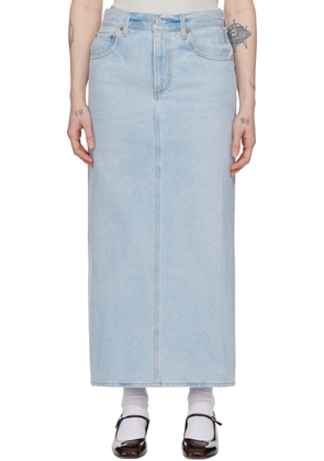 Citizens of Humanity Blue Verona Denim Maxi Skirt