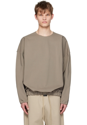 Fear of God Taupe Embossed Sweatshirt