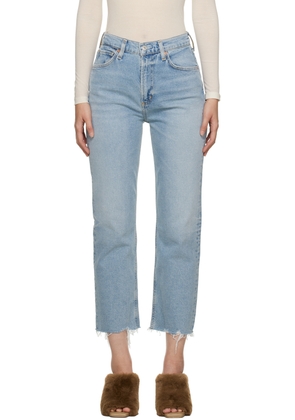 Citizens of Humanity Blue Daphne Crop Jeans