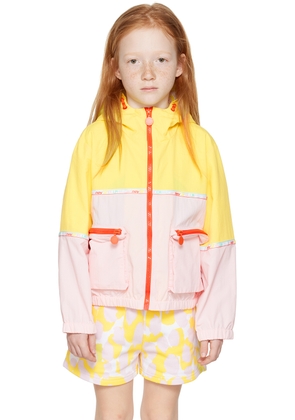 Stella McCartney Kids Pink & Yellow Zip Jacket