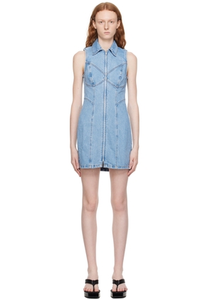 Grlfrnd Blue Selena Denim Minidress