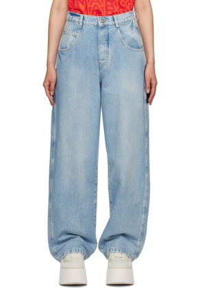 Marc Jacobs Blue 'The Oversized Carpenter Jean' Jeans