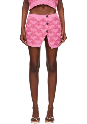 Marco Rambaldi Pink Heart Miniskirt