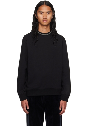 Emporio Armani Black Crewneck Sweatshirt