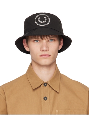 Fred Perry Black Circle Branding Bucket Hat