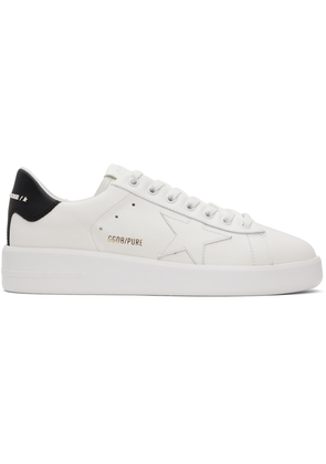 Golden Goose White & Black Purestar Sneakers