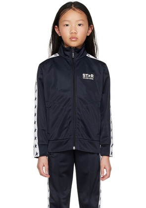 Golden Goose Kids Navy Star Track Jacket